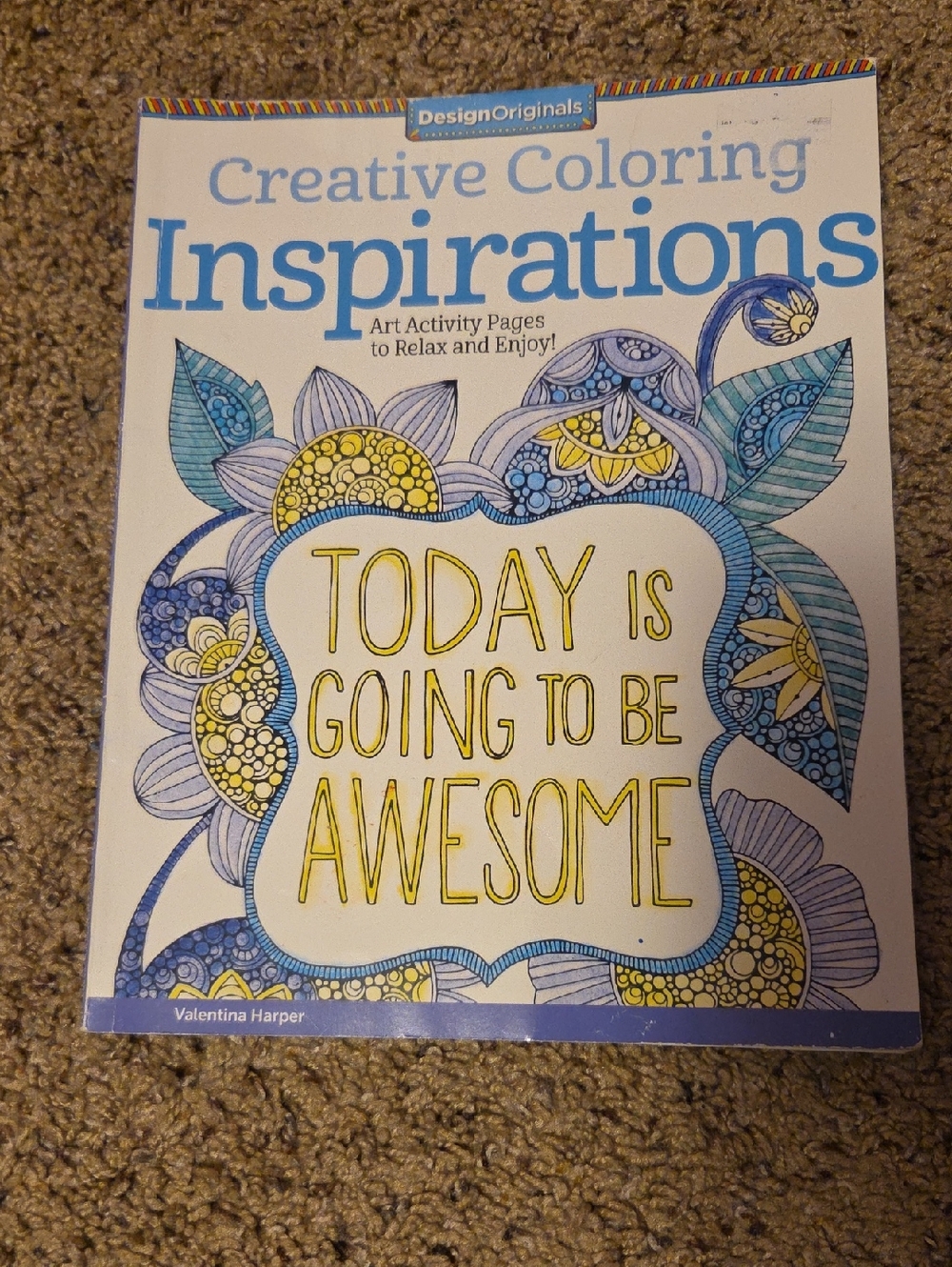 Design Originals Coloring Book Cover Art - Used (Read Description)